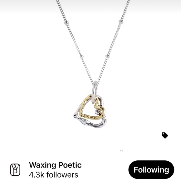 Waxing Poetic Jewelry Waxing Poetic Heart Charm Poshmark